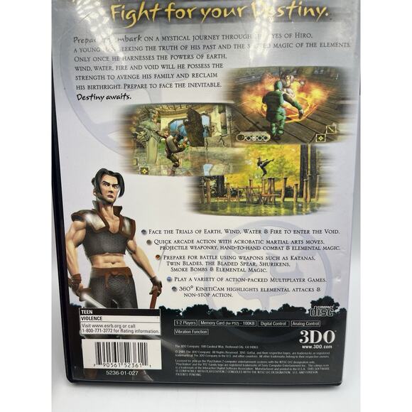 GoDai: Elemental Force (Sony PlayStation 2, 2002) Complete In Box - Picture 2 of 9